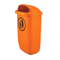 Coș de gunoi 50 litri (portocaliu)