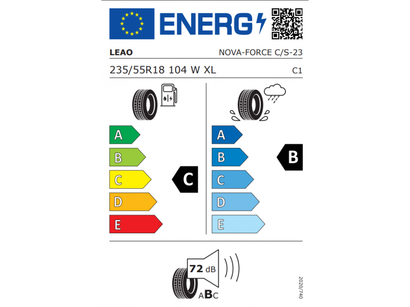 235/55/18 Leao Nova-Force C/S 104W XL лето (Serbia)