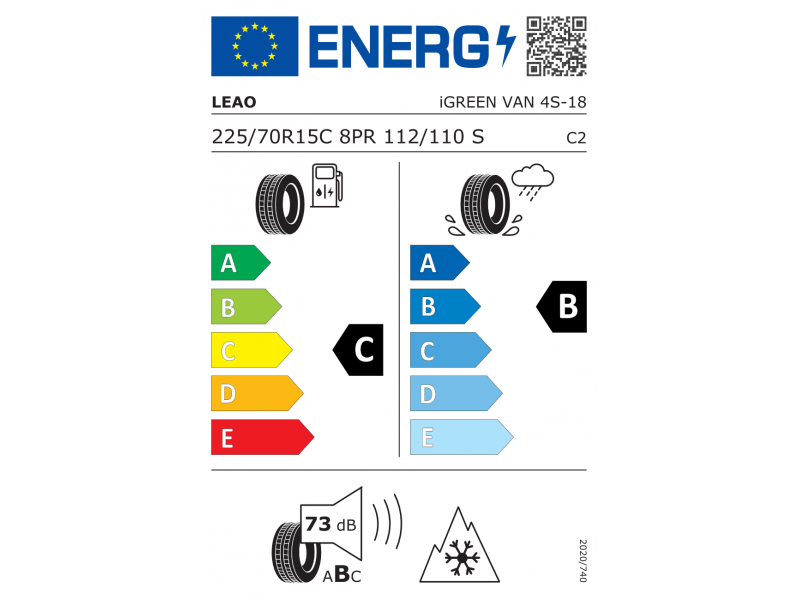 225/70/15 C Leao iGreen VAN 4S 112/110S TL вс