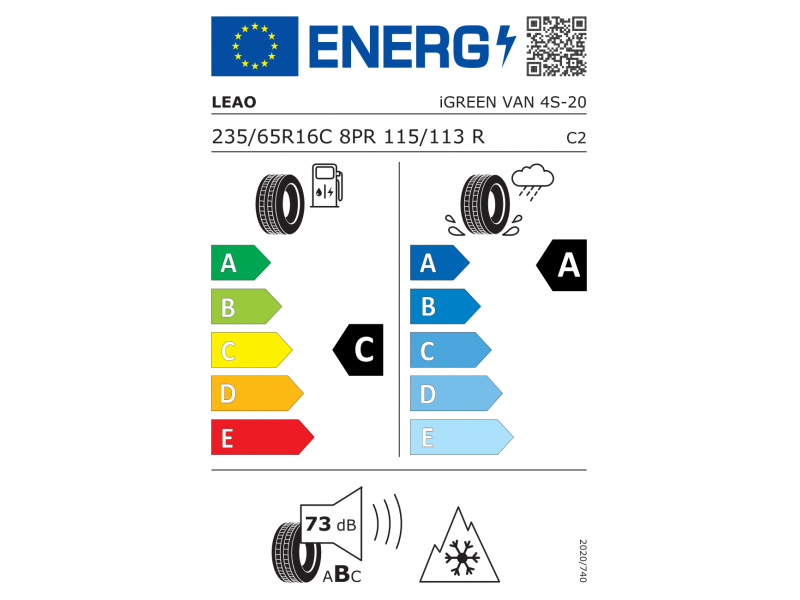 235/65/16 C Leao iGreen VAN 4S 115/113R TL лето