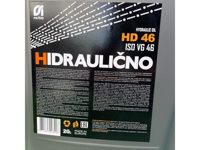 Hydro HD 46 (20L) Ulei hidraulic