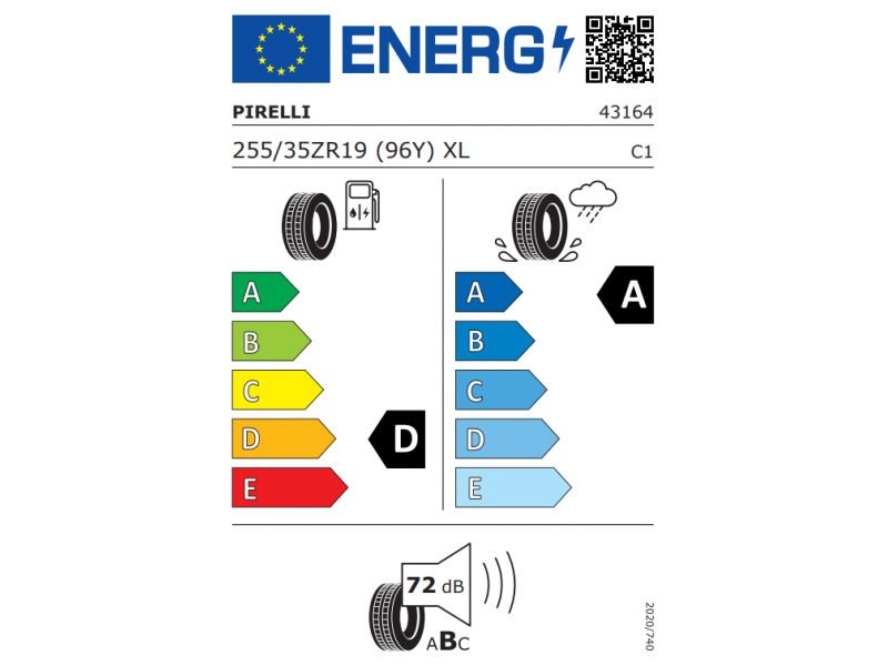 255/35/19 Pirelli P ZERO5 96Y XL Z  vara
