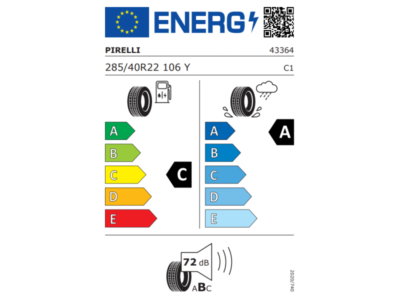 285/40/22 Pirelli P ZERO5  106Y (MO) vara