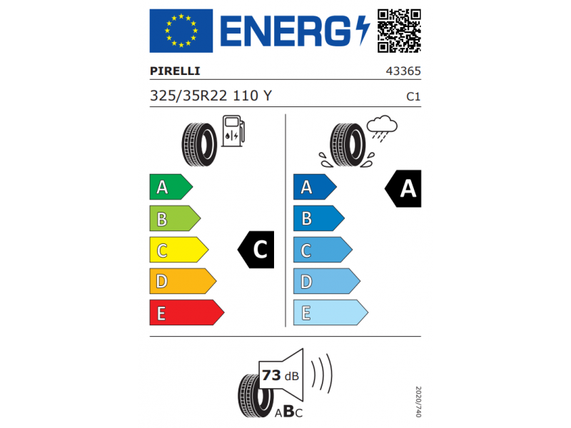 325/35/22 Pirelli P ZERO5  110Y (MO) vara