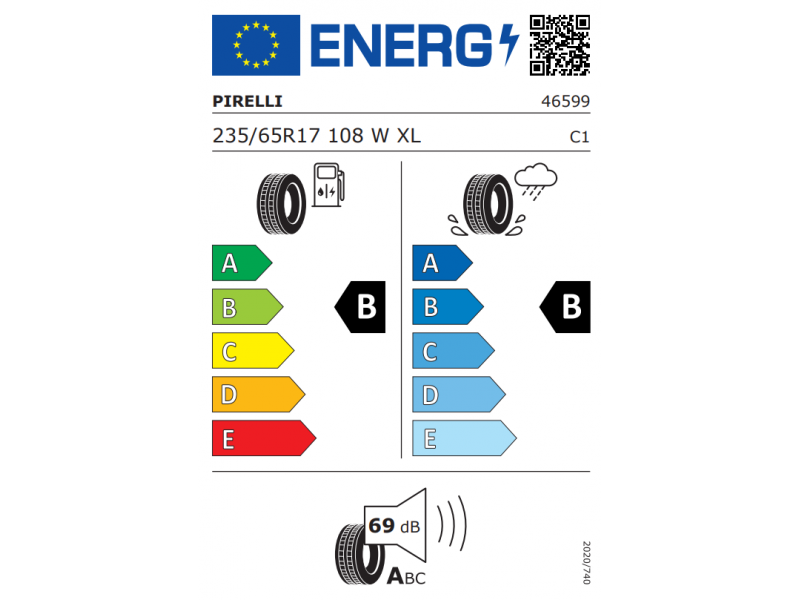235/65/17 Pirelli Powergy 2  108W XL vara