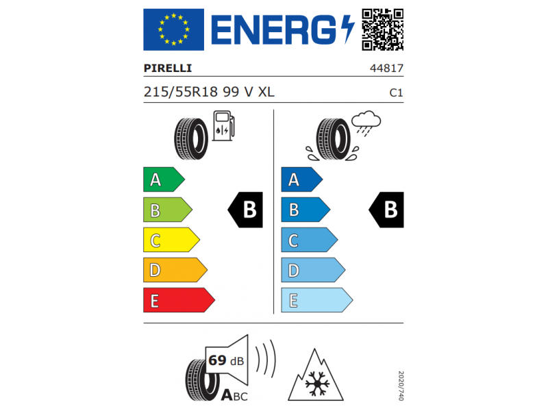 215/55/18 Pirelli Powergy  AS 99V XL вс