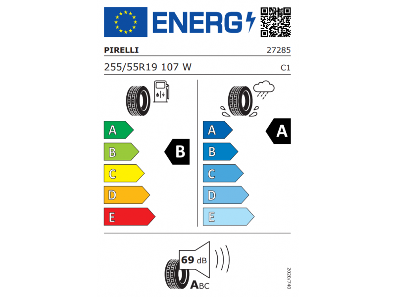255/55/19 Pirelli P ZERO 107W лето