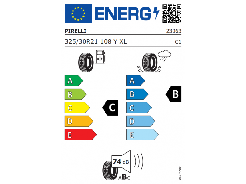 325/30/21 Pirelli P ZERO 108Y XL r-f (*) vara