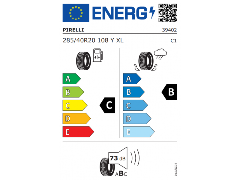 285/40/20 Pirelli  P ZERO 108Y XL (I*)(KS)ncs vara