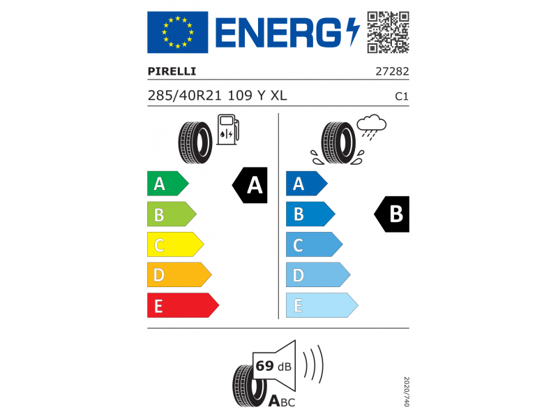 285/40/21 Pirelli P ZERO 109Y XL лето