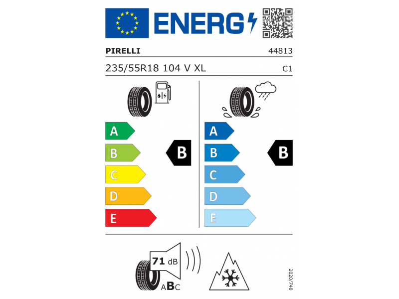 235/55/18 Pirelli  Powergy as 104V XL лето