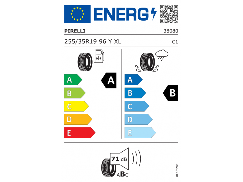 255/35/19 Pirelli  P ZERO 96Y XL (*) лето