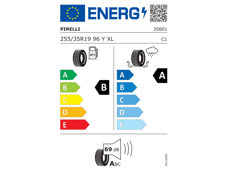255/35/19 Pirelli P ZERO 96Y XL (MO) vara