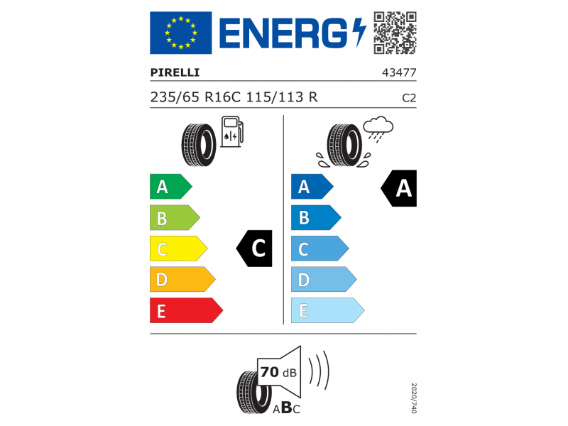 235/65/16 C Pirelli CARRIE 115R   лето