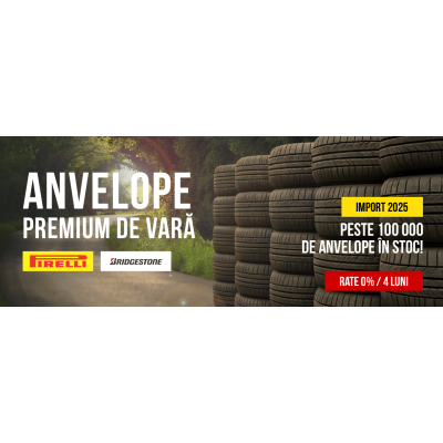 Sosire masivă de anvelope premium Bridgestone și Pirelli!