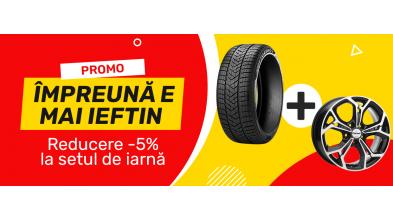 Promoția „ÎMPREUNĂ MAI IEFTIN”! Reducere de -5% la setul de iarnă!