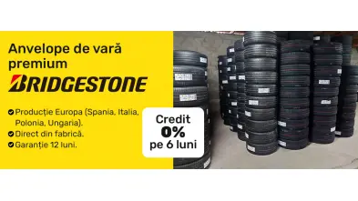 Anvelope de vară Bridgestone în rate 0% pe 6 luni!