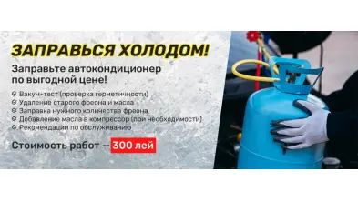 Vară confortabilă începe aici! Încărcare freon auto la Coleso.md!