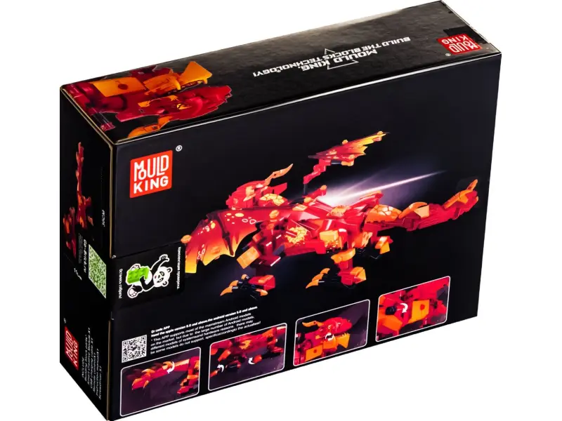 Constructor Mould King 13148 Dragon de Foc cu telecomandă