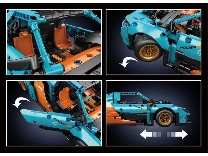 Constructor Mould King 13174 McLaren P1 GTR cu telecomandă
