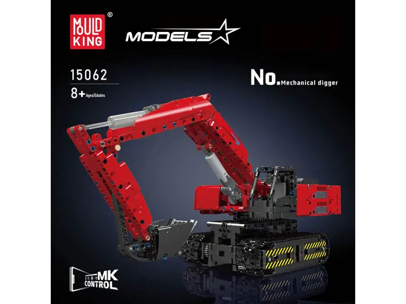 Constructor Mould King 15062 Excavator cu telecomandă Constructor Mould King 15062 Excavator cu telecomandă