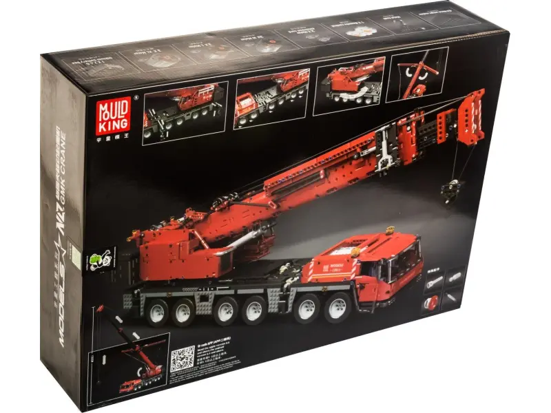 Constructor Mould King 17013 Macara auto Grove GMK roșie cu telecomandă