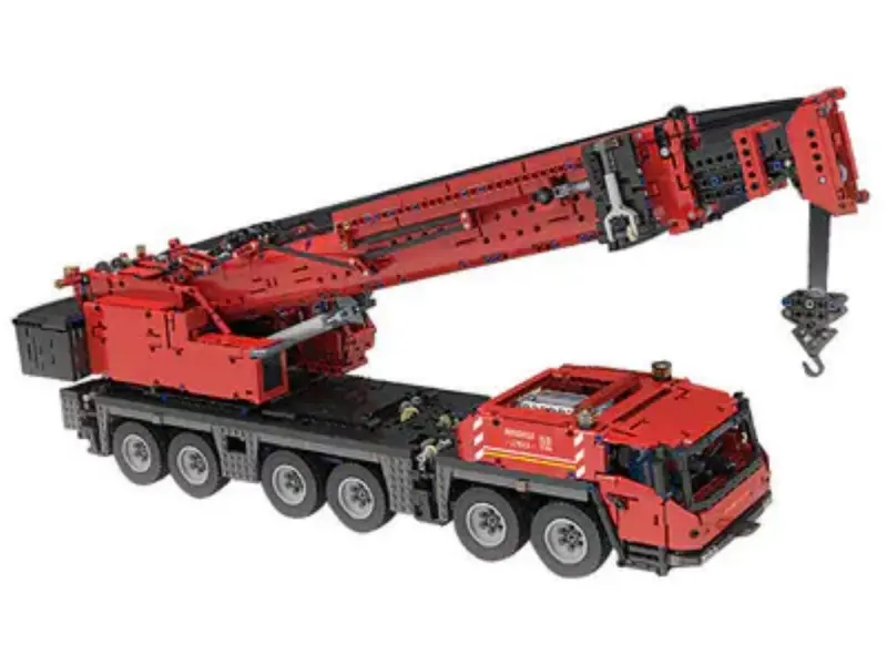 Constructor Mould King 17013 Macara auto Grove GMK roșie cu telecomandă