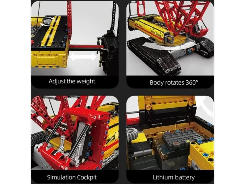 Constructor Mould King 17015 Macara pe șenile cu telecomandă