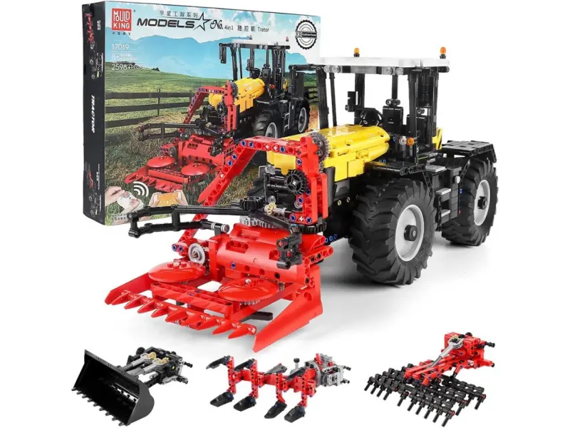 Constructor Mould King 17019 Tractor Fastrac seria 4000er cu telecomandă