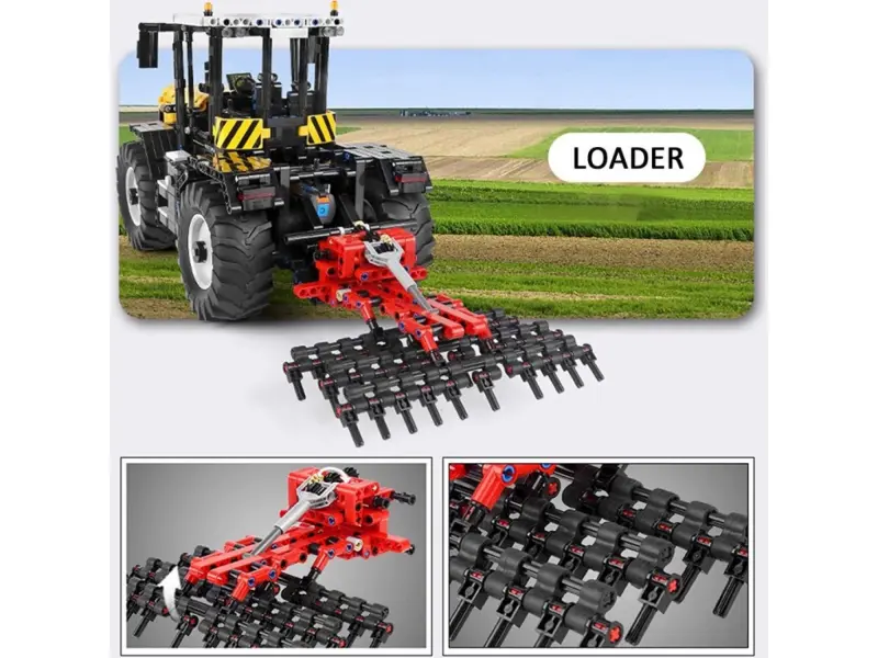 Constructor Mould King 17019 Tractor Fastrac seria 4000er cu telecomandă