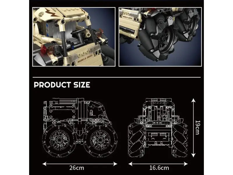 Constructor Mould King 20016 Vehicul all-terrain cu motor
