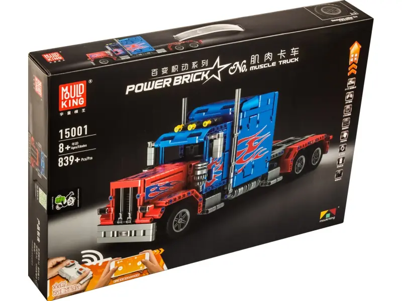 Constructor Mould King 15001 Camion Peterbilt 389 Optimus Prime cu telecomandă