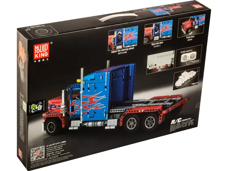 Constructor Mould King 15001 Camion Peterbilt 389 Optimus Prime cu telecomandă