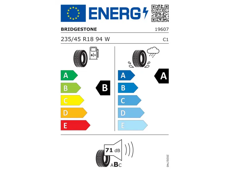 Шина Bridgestone Turanza T005 235/45 R18 94W лето