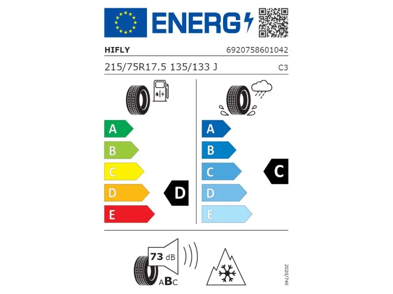 ANvelope 215/75 R 17.5  HIFLY  HH309  135/133J  (axa spate)