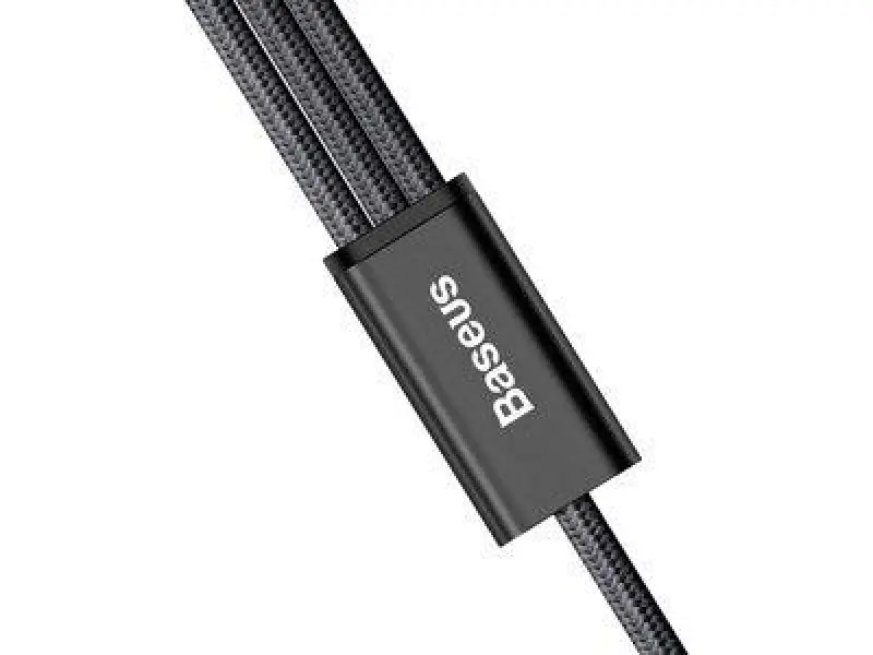 Кабель 3-в-1 Baseus Rapid Series (Микро+Lightning+Type-C) 3A 1.2M чёрный CAMLT-SU01