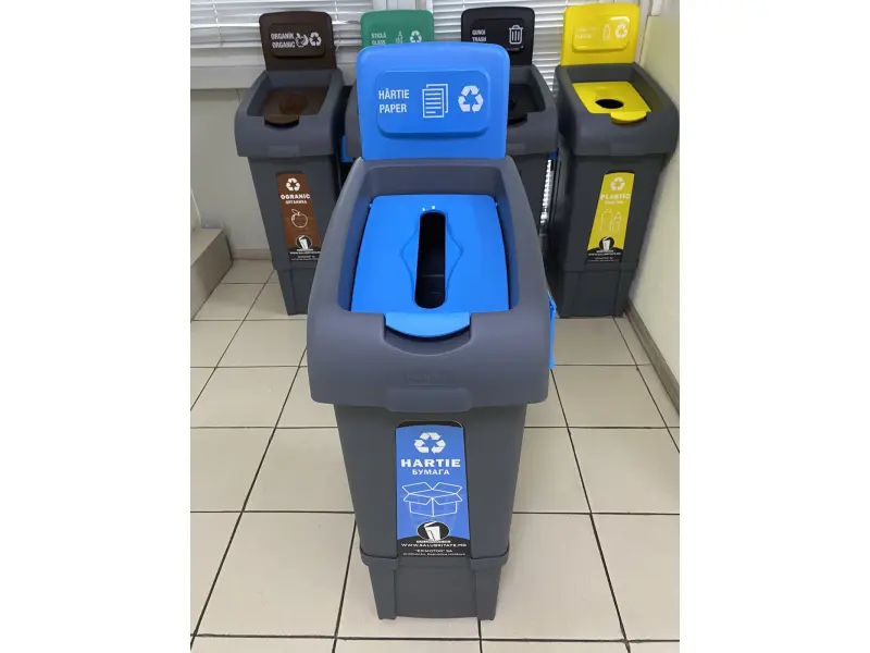 Урна сортировочная для бумаги 80L 