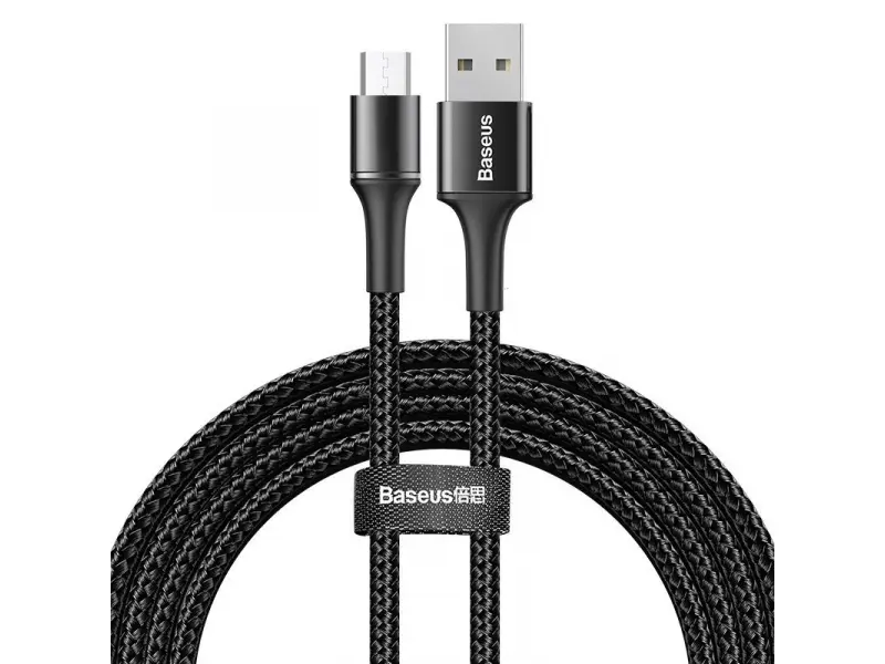 Кабель Baseus halo data HW flash для зарядки USB For Type-C 40W 0.5m чёрный CATGH-F01