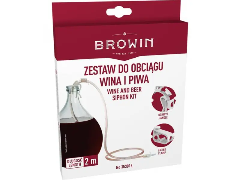 Set de revărsare de vin cu suport și clemă
