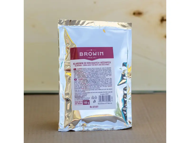 Klarowin (бентонит) для осветления розового и белого вина, 100г