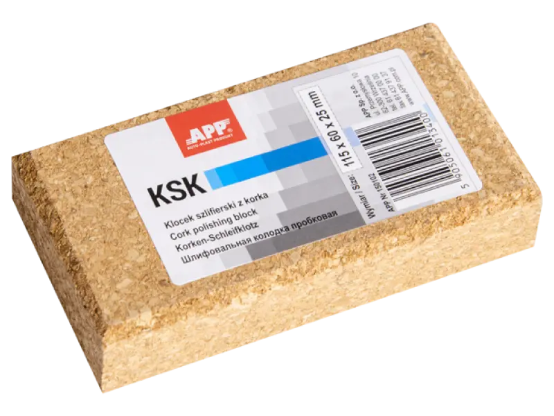 Шлифовальная колодка пробковая | 115 x 60 x 25 мм APP KSK