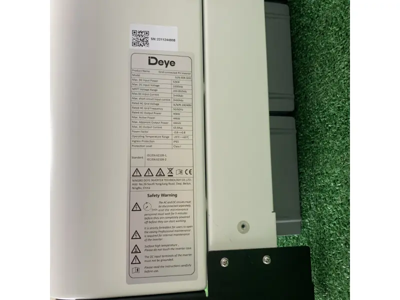 Сетевой инвертор DEYE SUN-40K-G03, 40 кВт, 3 фазн. On-grid
