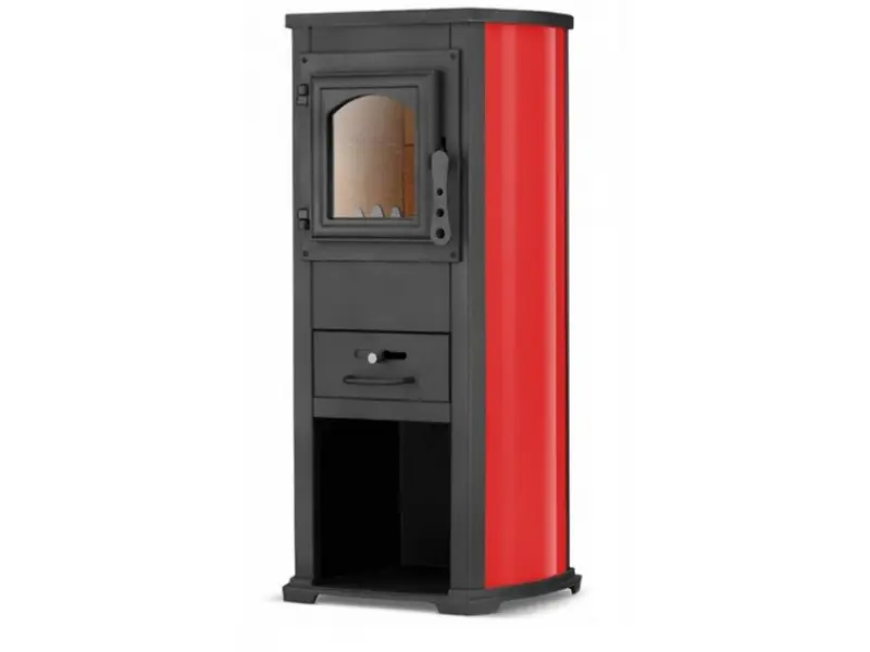 Sobe din fonta BLIST Ekonomik Lux 7 kW roșie