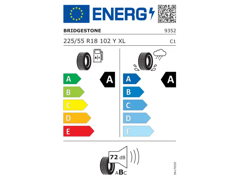 225/55/18 Bridgestone Turanza T005 102Y XL A6&A7'17 AO1 лето