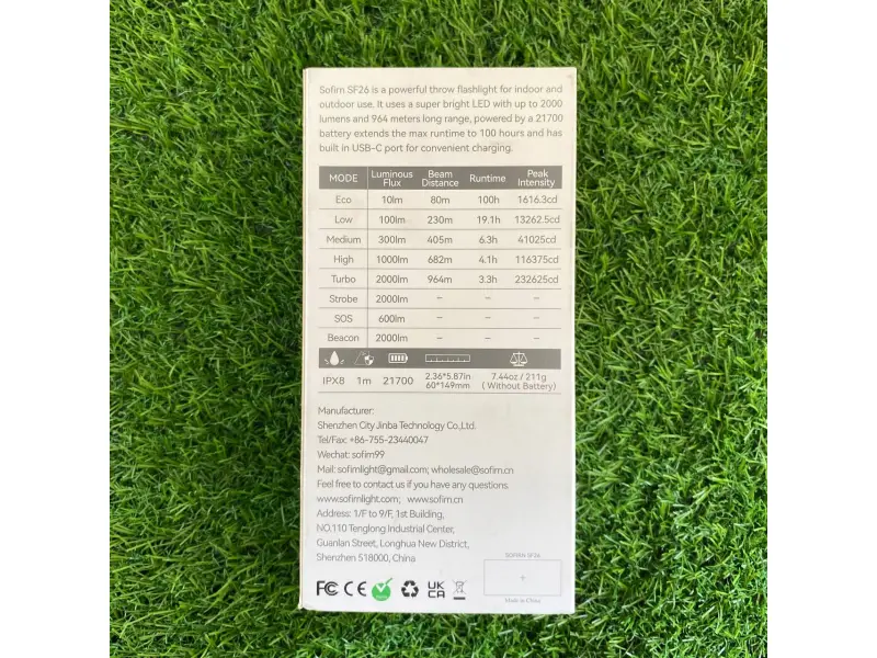 Фонарь LED Sofirn SF26