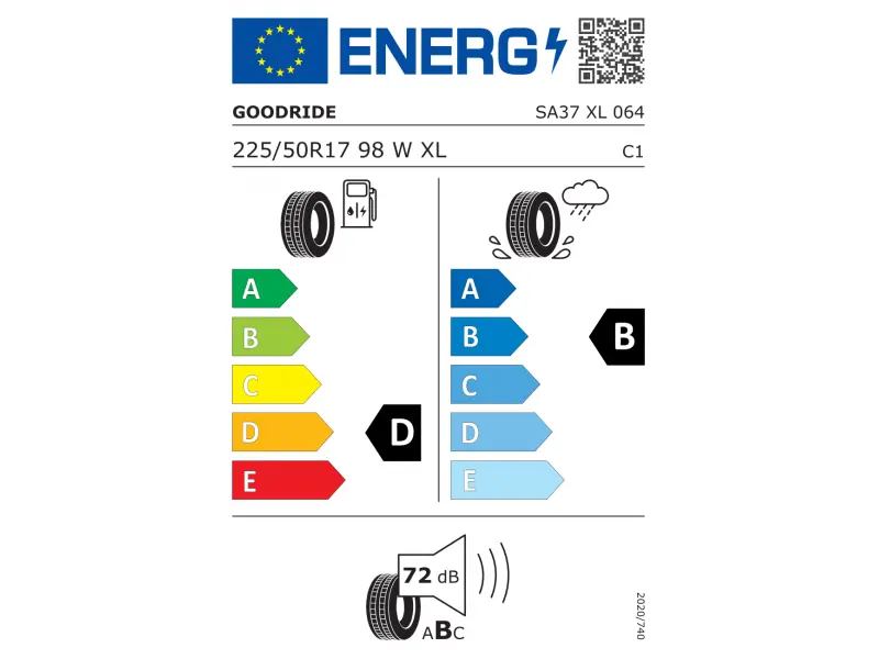 225/50/17 Goodride/Westlake 98W XL SA37 vara