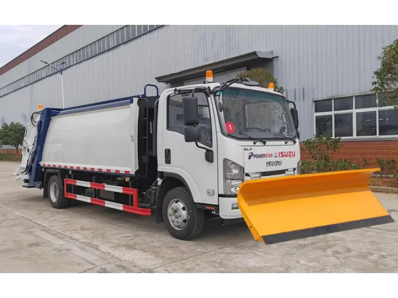 Autogunoiera  ISUZU ELF 190HP 10m3  cu lama de dezapezire in fata. (LA COMANDA)