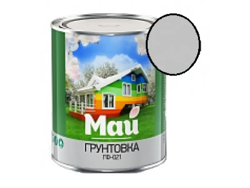 Грунтовка МАЙ ГФ-021 0.9 кг (серая)