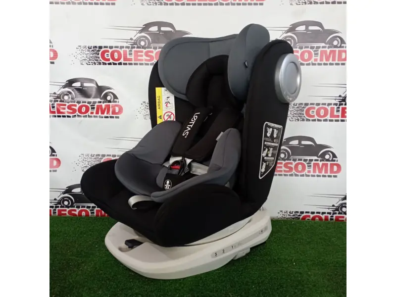  Scaun auto Lettas 916. De la 0 până la 12 ani. Greutate: 0-36 kg. Culoare: gri.
