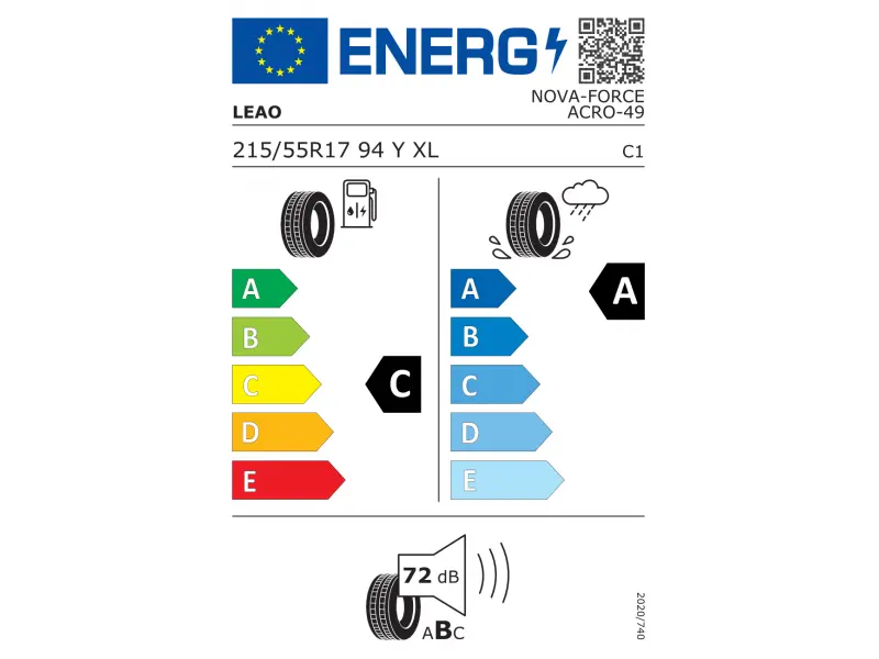 215/55/17 Leao Nova-Force Acro 94Y XL vara